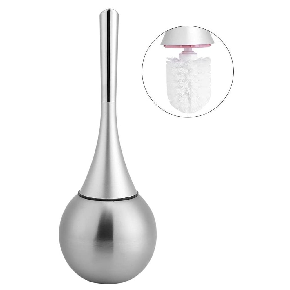 Toilet Brushes Stainless Steel Toilet Bowl Brush and Holder Bathroom