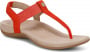 Cherry Tomato, variant on Vionic Women's Brea Ankle Straps Heeled Sandal Cherry Tomato Nubuck 9.5M