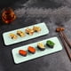 thumbnail image 3 of Juego de bandejas de sushi premium, bandeja rectangular grande de plástico con secciones divididas para aperitivos y entretenimiento, ideal para catering y reuniones en casa. Aestivo | Verde, 3 of 7