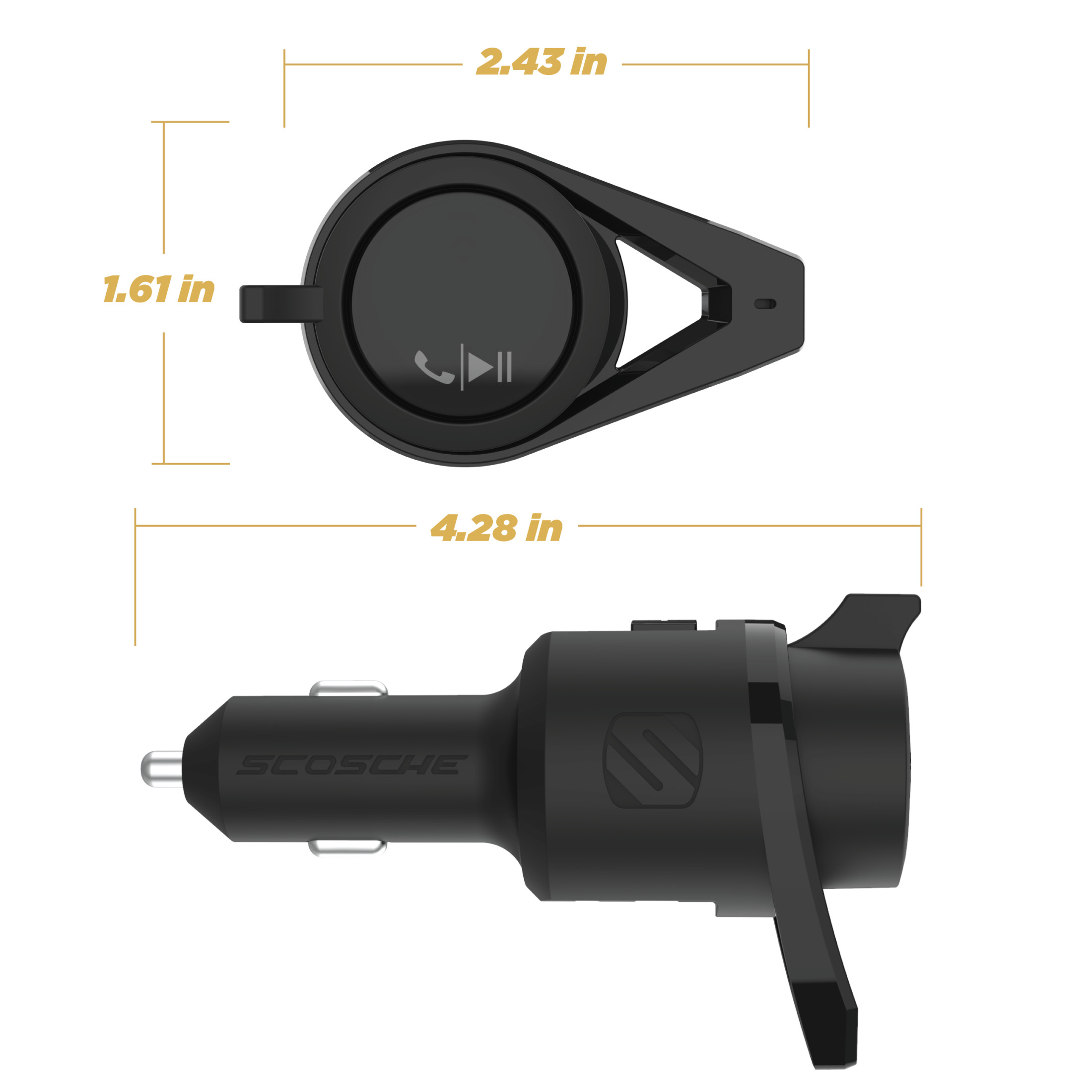 Scosche BTFMPD3SR Bluetooth FM Transmitter, USB-C photo 7