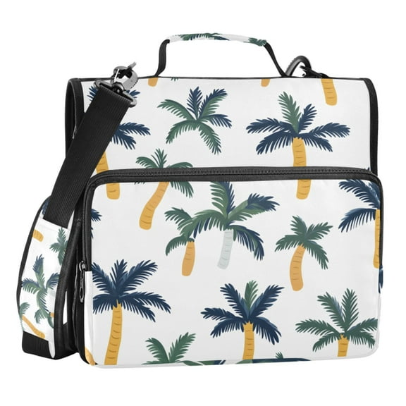 ALAZA Zipper Binder Palm Tree-a6 3 Ring Trapper Keeper File Folder Organizer Bag