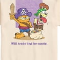 thumbnail image 3 of Garfield - Halloween Will Trade Dog For Candy - Men's Short Sleeve Graphic T-Shirt, 3 of 5