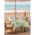 thumbnail image 2 of Outdoor Tablecloths with Umbrella Hole & Zipper, Sage Green Leaves Tablecloth Rectangle 60x84 Inch, Summer Botanical Farmhouse Leaf Waterproof Table Cloth, Patio/Pool/Picnic Table Covers, 2 of 8