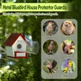 thumbnail image 6 of Bird House Hole Protector,Bexikou Metal Bluebird House Predator Guard,Bird House Wire Entrance Guard for Blue Bird Nesting & Babies Safe(Round 9 * 4.7 inches), 6 of 6