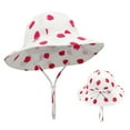 thumbnail image 5 of Gubotare Toddler Sun Hat Breathable UPF50+ Wide Brim Kids Baby Toddlers Sun Hat Boys Girls Sun Protection Hat Beach Bucket Hat Swim (T,Size 3-12 Months), 5 of 5