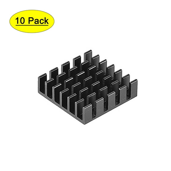Electronic Radiators Heatsink for MOS GPU IC Chip Black 20 x 20 x 6 mm 10pcs