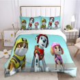 thumbnail image 3 of Juego de cama para niños de la Patrulla Canina, funda de edredón con diseño de perro canino de la Patrulla de Anime, funda nórdica de dibujos animados, ropa de cama para niño y niña, funda de almohada, 3 of 5