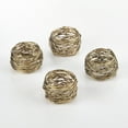 thumbnail image 3 of Saro Lifestyle Metal Twine Design Napkin Ring (Set of 4), 3 of 5