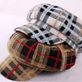 thumbnail image 3 of CoCopeaunts Newsboy Cap Autumn Winter Hats for Women Check Octagonal Caps Ladies Casual Woolen Hat Winter Beret Hats for Women, 3 of 8