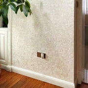 Acopelo Peel and Stick Mother of Pearl Mosaic Tile Natural White 12 x 12 for Backsplash, Kitchen Wall, Fireplace - 6 Tiles