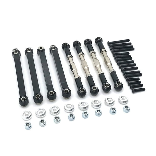 Tholdsy Varilla de enlace de dirección de 8 Uds., instalación práctica, amortiguador, barra de tracción, rendimiento estable antigolpes, accesorios Kits de construcción modelo Plata Tholdsy FN010700-02