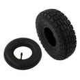 4. 10/3.50 All Purpose 4in Tire Inner Tube Combo Set for Hand Trucks, Wheelbarrows, Yard