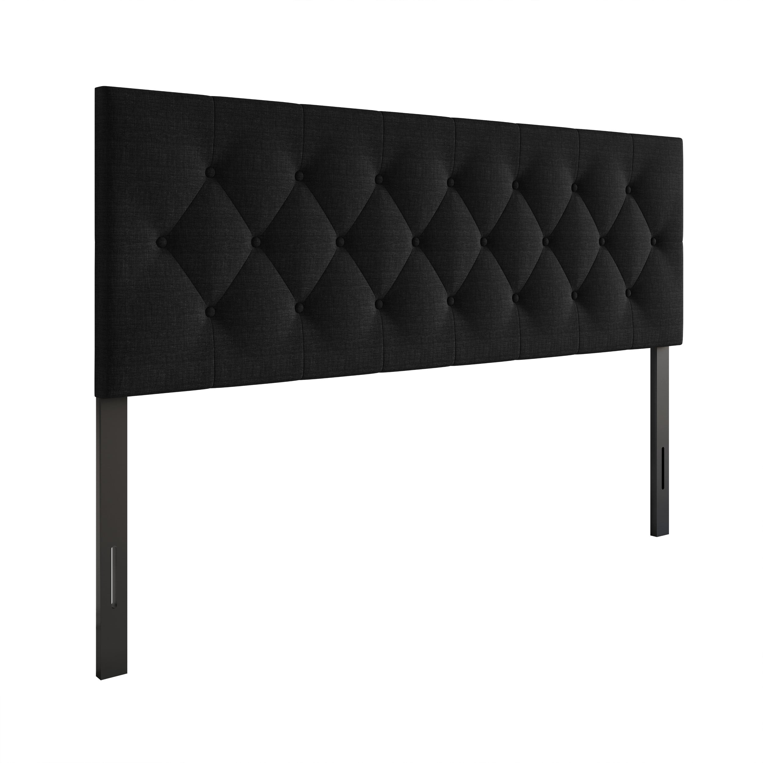 Home Design Gunnison Linen Upholstered Headboard with Button Tufted Design