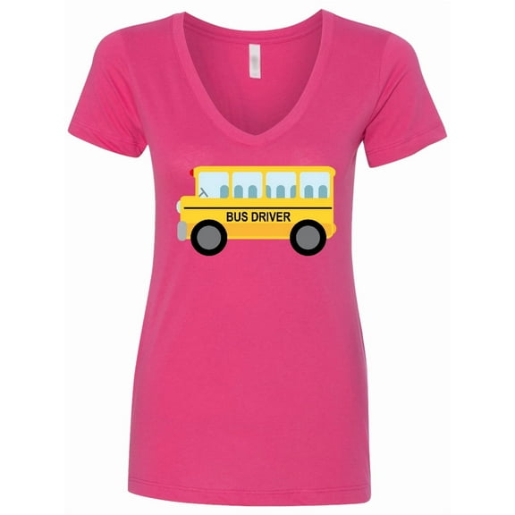 Inktastic Bus Driver School Bus Women's V-Neck T-Shirt