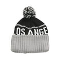 thumbnail image 1 of City Caps Bonnet 2 Tons avec Pompons - Los Angeles - Noir/gris, 1 of 2