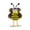 B-Yellow bows, variant on 1pcs Bee Elements Featherly Friends Birds Decoration – Honey Bee Decorations for Home, Spring Tabletop Decor, Bee Figurines for Tiered Tray, Farmhouse Style Bumblebee Ornaments