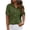 Army Green, variant on Staron Summer Casual Tops for Women Button-Down Shirt Short Sleeve Turndown Collar Double Pocket Loose Blouse, Army Green M