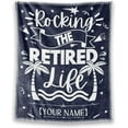 thumbnail image 1 of LHSHID Retirement Throw Blanket Soft Fuzzy Warm Flannel Blankets for Women Men Light Blue Modern Throws Farewell Gift for Coworker 50x60in, 1 of 6
