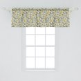 thumbnail image 2 of Ambesonne Spring Window Valance, Tangled Design of Ornate Butterfly Wings and Floral Petals in Soft Pastel Colors, Curtain Valance for Kitchen Bedroom Decor with Rod Pocket, 54" X 18", Multicolor, 2 of 3