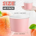 thumbnail image 4 of Paper Ice Cream Cups 9oz Colored Disposable Dessert Bowls for Hot or Cold Food Party Cups for Birthday Baby Shower Easter Party Supplies(Pink,60 Pcs), 4 of 8