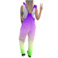 thumbnail image 5 of GSPCLAM Womens Straight-Leg Overalls with Pockets Gradient Graphic Jumpsuits for Running Fall Fall New Clothing Multicolor L, 5 of 5