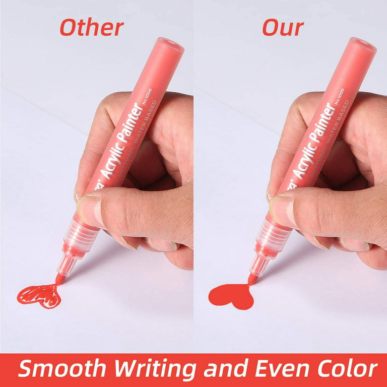 Paint Pens Acrylic Markers Set  Acrylic Paint Markers Fabric - 12
