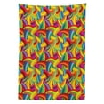 thumbnail image 3 of Ambesonne Psychedelic Tablecloth Rectangular Table Cover, Colorful Rainbow, 52"x70", Multicolor, 3 of 4