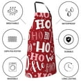 thumbnail image 6 of Bingfone Ho Pattern Funny Christmas Apron Gifts For Men, Women Professional Grade Chef Apron For Kitchen,Bbq & Grill, 6 of 8