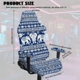 thumbnail image 3 of TSOVTHRID Elephant Aztec Floral Blue Print Gaming Chair Covers Slipcovers, Stretch Stain Resistant Computer Reclining Gaming Chair Seat Cover with Armrest Covers, 4 Pcs, 3 of 7
