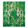 thumbnail image 2 of Cortina de ducha con decoración del Día de San Patricio, tela divisoria para baño, impresión digital, cortina impermeable para baño con ganchos, cortina de ducha de poliéster sin perforaciones, 2 of 6