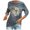 Gray, variant on Black and Friday/Cyber·Monday Deals asdoklhq Womens Plus Size Tops Clearance, Womens Leisure Print Long Sleeve Round Neck Casual Loose Tops