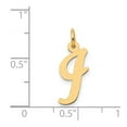 thumbnail image 2 of 14k Yellow Gold Solid Polished Laser-cut Medium Script Letter Name Personalized Monogram Initial I Charm Pendant Necklac, 2 of 2