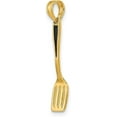 thumbnail image 4 of 14K Yellow Gold W/Black Enamel 3-D Spatula Charm - 21.7mm, 4 of 7