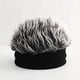 thumbnail image 3 of Sombreros Sin Ala para Adultos Gorra de BéIsbol Gorro Deportivo Peludo para Mujer Gorro de Peluca Tejido con Pelucas Hombre Hip Hop Diadema Negro + Gris, 3 of 5