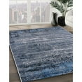 thumbnail image 3 of Ahgly Company Machine Washable Indoor Rectangle Industrial Modern Columbia Blue Area Rugs, 2' x 3', 3 of 7