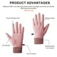 thumbnail image 2 of Guantes impermeables de felpa con pantalla táctil para ciclismo, cálidos, para mujer, 2 of 5