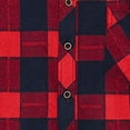 thumbnail image 6 of JUUYY Men's Flannel Shirt Regular Fit Long Sleeve,Casual Button Down Plaid Flannel Shirt for Men Red XXXL, 6 of 7