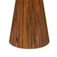 thumbnail image 4 of Ureo Round Accent Side Table, Cone Pedestal Base, Brown Mango Wood, 4 of 5