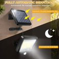 thumbnail image 2 of Brillar Solarleuchte für den Außenbereich, Solarleuchte, mit Fernbedienung, wasserdichter Bewegungssensor, 100 LED IPX65 wasserdicht, leistungsstarke Solarleu, 2 of 5
