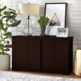 thumbnail image 2 of Sliding Wood Doors Stackable Storage Cabinet, Multiple Colors, 2 of 5