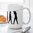thumbnail image 4 of CafePress - The Evolution Of Golf - 15 oz Ceramic Large White Novelty Mug, 4 of 6