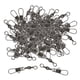 thumbnail image 3 of pieza de 100 Barriles Giratorios con Conector a de Seguridad Anillos de Metal Pin de Pesca, 3 of 7