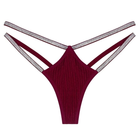 

Aayomet Women Panties Thong Womens Lace Panties Womens Hollow Sexy Butt Lifting Seamless Low Waist Comfortable Womens Briefs Red L