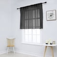 thumbnail image 2 of 1Pc Solid Color Modern Sheer Small Curtain for Kitchen and Living Room 52 x 36 Inch, 2 of 6