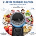 thumbnail image 5 of CUOCCO PRO Immersion Blender Handheld, 1100W Hand Blender with 21 Speeds & Turbo, Hand Mixer for Smoothies, Soups & Baby Food, Dishwasher Safe, Black, 5 of 10