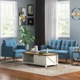 thumbnail image 2 of HOMCOM Farmhouse Coffee Table with Drawer and Storage Shelf for Living Room, 2 of 10