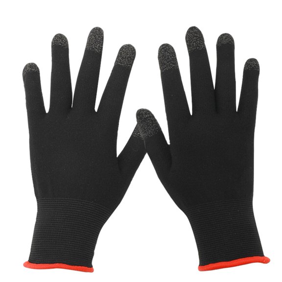 Waroomhouse Gaming Mobile Game Gloves Breathable Gaming Gloves 2pcs Gaming Gloves Breathable Lightweight Warm Thin Sweat proof Multifunctional Mobile