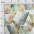 thumbnail image 2 of oneOone Cotton Cambric Dark Green Fabric Geometrical Lines Diy Clothing Quilting Fabric Print Fabric By Yard 42 Inch Wide, 2 of 4