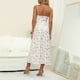 thumbnail image 4 of Vestido de playa con estampado floral sin mangas con cuello en V y camisola a la moda para mujer Fridja  hj5925, 4 of 9