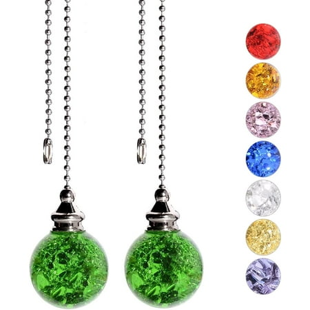 

Leke Ceiling Fan Zip 2Pcs Decorative Crystal Fan Zip Per Extension Chain